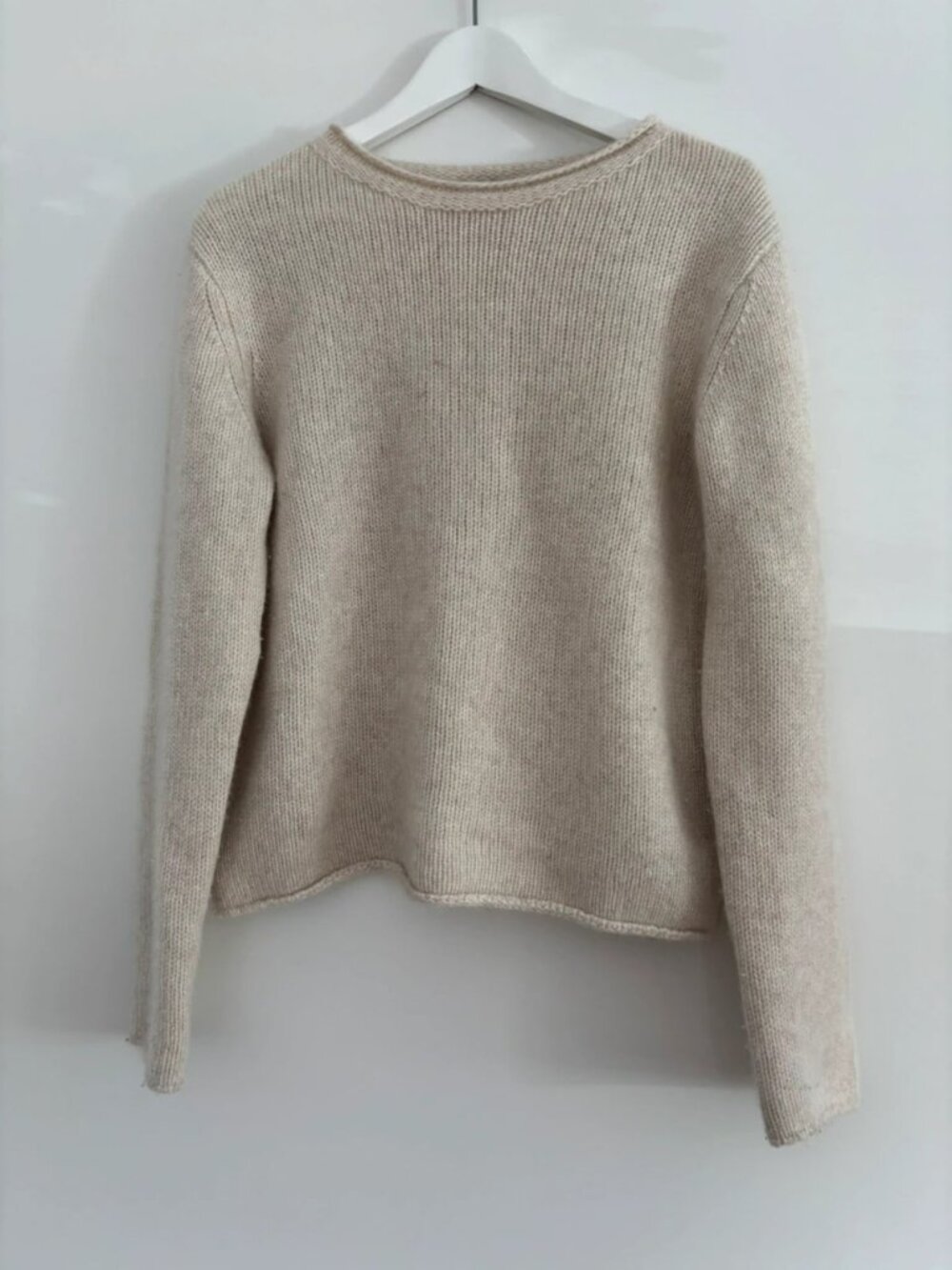 Vince Cashmere Crewneck Sweater Beige Size L